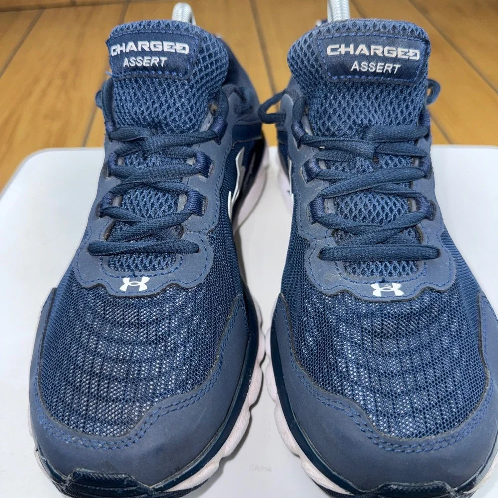 Under Armour Charged Assert 9 Mens 7.5 4E Extra Wide Navy Blue 3024857-400